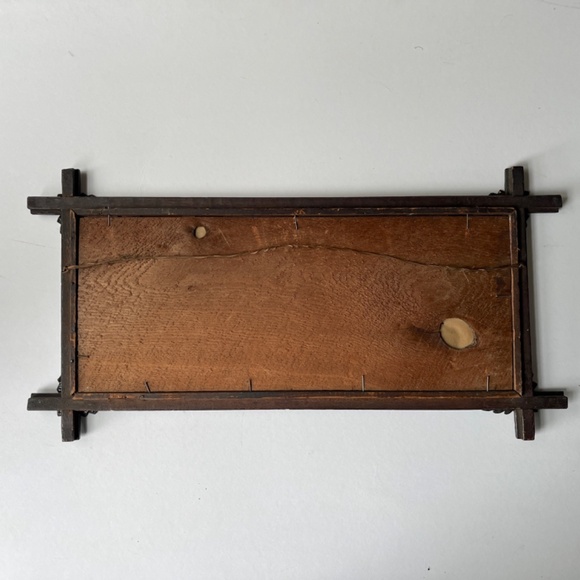 VTG No Place Like Home Embroidered Victorian Frame Needlepoint Oz Inspiration - Picture 11 of 16